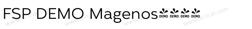 FSP DEMO Magenos字体转换 FSP DEMO Magenos字体转换